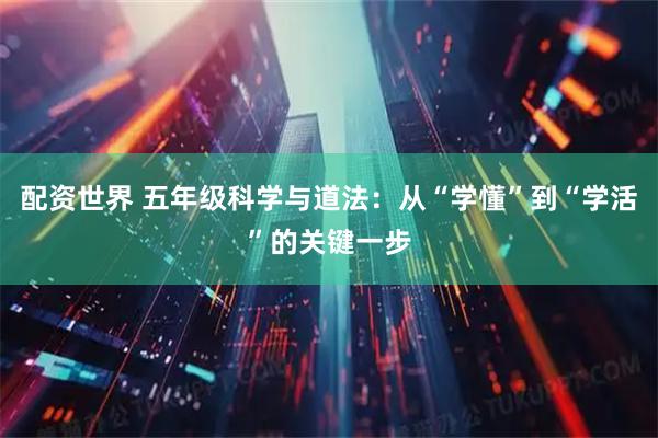 配资世界 五年级科学与道法：从“学懂”到“学活”的关键一步