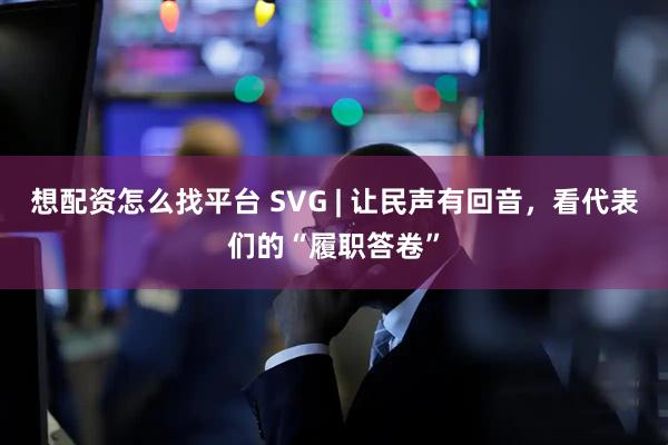 想配资怎么找平台 SVG | 让民声有回音，看代表们的“履职答卷”